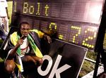 9,72 sekunder lyder Usain Bolts verdensrekord på. 