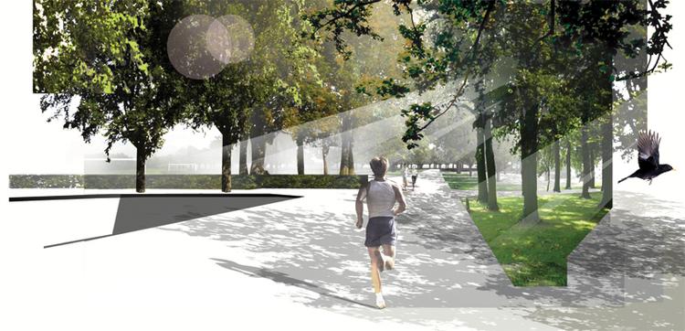 Fælledparkens mange motionerende får blandt andet glæde af, at der nu kommer lys på stierne. 