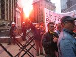 Fiskere og politi stødte sammen under en demonstration i Bruxelles. 