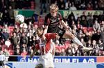 Steve Olfers og Danny Olsen mødes, når AaB og FC Midtjylland indleder Superligasæsonen. Arkivfoto. 