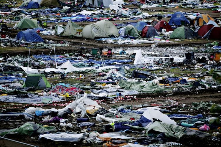 Oprydningen efter Roskilde festival 2007, var så omfattende, at den først var slut i maj 2008. 