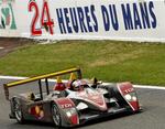 Rinaldo Capello sender Audi 2 i spidsen af Le Mans med en omgang. 