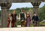 Foto fra Disneys nye film 'The Chronicles of Narnia: Prince Caspian' fra venstre Georgie Henley, William Moseley, Ben Barnes, Anna Popplewell og Skandar Keynes. 