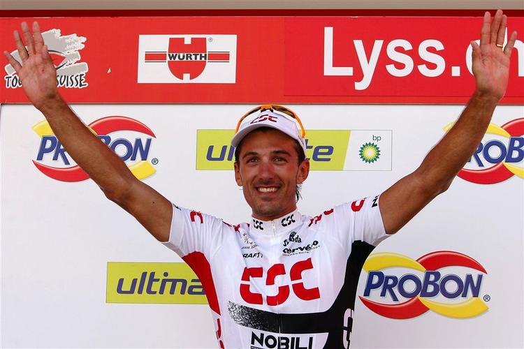 Fabian Cancellara sejrede på 7. etape Schweiz Rundt. 