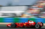 Kimi Raikkonen var hurtigst ved tidskørslen på Magny Cour. Næstbedst var holdkammeraten Felipe Massa. 