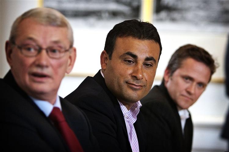 På et møde i dag er Jørgen Poulsen (tv) blevet ekskluderet af partistifter Naser Khader. 