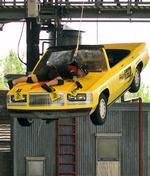 Fear Factor-konceptet, hvor deltagerne ser deres største frygt i øjnene, er blevet en enorm succes. Billedet her er fra Universal Studios i Florida, hvor forlystelsen Fear Factor Live åbnede i sommeren 2005. Gæsterne kan her prøve noget af det, deltagerne i tv-showet blev udsat for. Det er ifølge AP første gang en forlystelse er skabt fra et reality-tv-koncept. 
