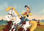 Lucky Luke-filmen 'Mod vest!' er en positiv overraskelse. Foto fra filmen. 