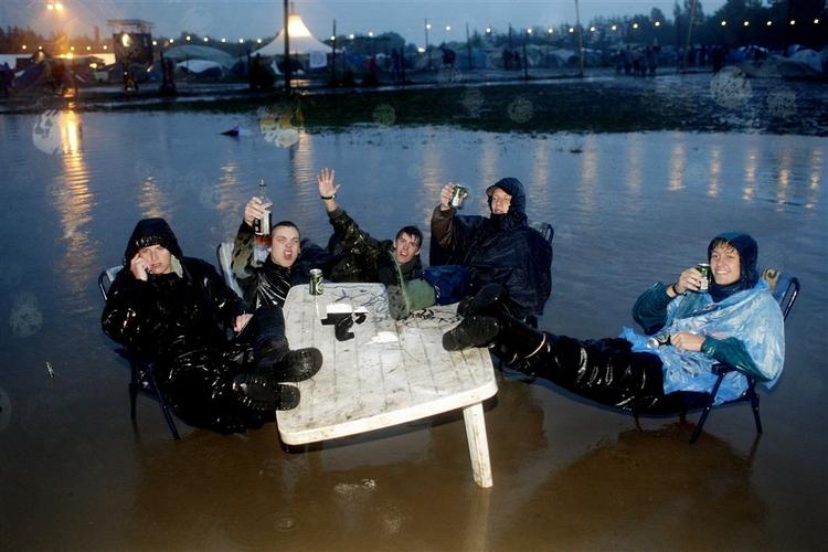 Ét stort mudderbad. Sidste års Roskilde Festival var den hidtil vådeste. 