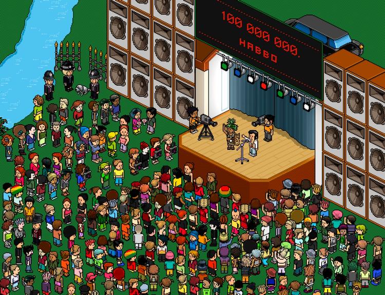Det koster Habbo-mønter at deltage i spil og for eksempel tage sig en dukkert i poolen eller overvære en koncert. Mønterne købes med sms-beskeder. 