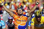 Oscar Freire kom først over stregen på 5. etape i 2006. 