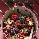 Ratatouille med lavendelblomst