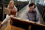 Mezzosopranen Anne Sofie von Otter øver sammen med dirigenten Lars Ulrik Mortensen inden koncerten i Garnisons Kirke. 