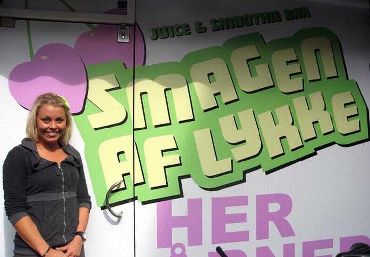 Pernille Lykke Christoffersen har arbejdet hårdt på at forvandle den tidligere batteributik til en indbydende juicebar. 