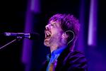 Thom Yorke i front for Radiohead. Arkivfoto. 