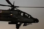 Defence Minister Søren Gade says no to battle helicopters. Here an American Apache. 