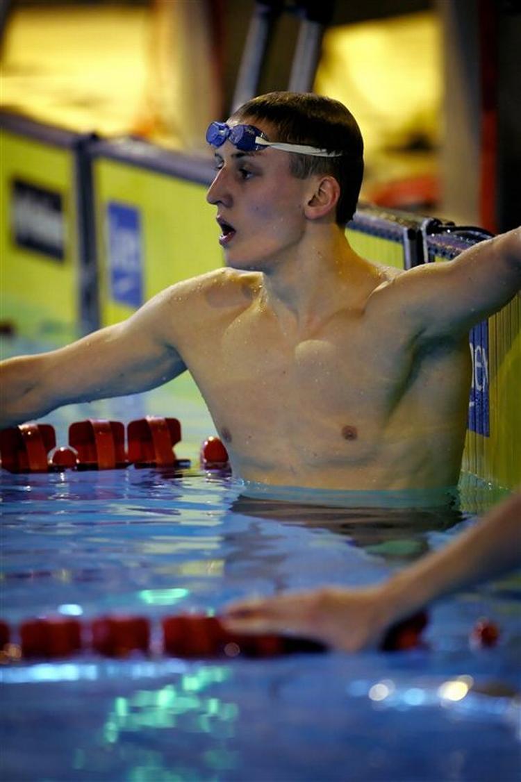 Mathias Gydesen forbedrede sin egen danske rekord i 100 meter rygcrawl med over et halvt sekund. Arkivfoto. 