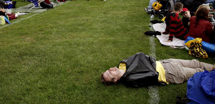 Sådan kan man også opleve opera. Fanget i Fælledparken sidste år. 