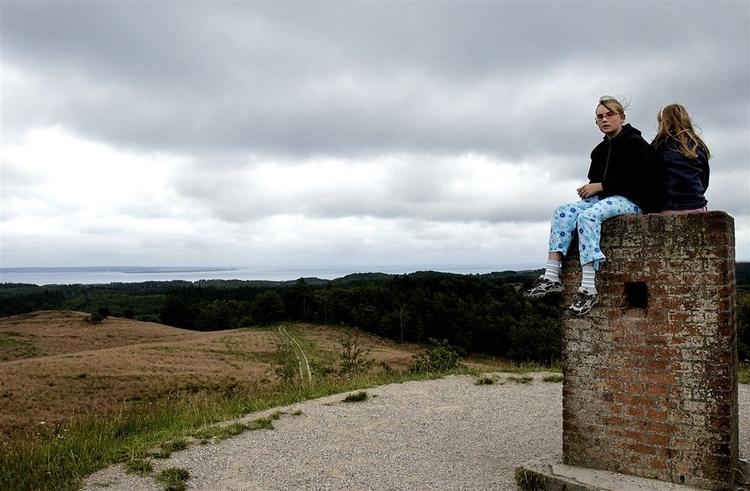 Smukt ser der ud fra toppen af Agri Bavnehøj, der er det højeste punkt i området omkring Mols Bjerge på Djursland. Men den er gal med udledningen af kvælstof. Arkivfoto. 