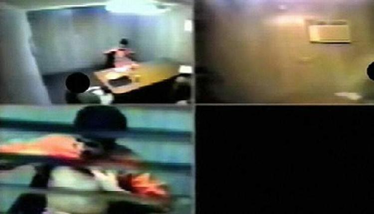 En skjult videooptagelse af en afhøring i Guantanamo er nu blevet offentliggjort.FOTO: Screenshot fra Toronto Star. 