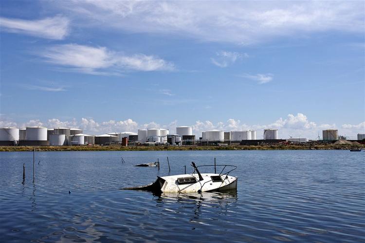 Udsigten, som den kan blive fra Kløverparken over mod Benzinøen. 
