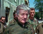Radovan Karadzic er tiltalt for folkemord på muslimer under den 43 måneder lange krig mellem Serbien og Bosnien. Her er han fotograferet i 1995. 