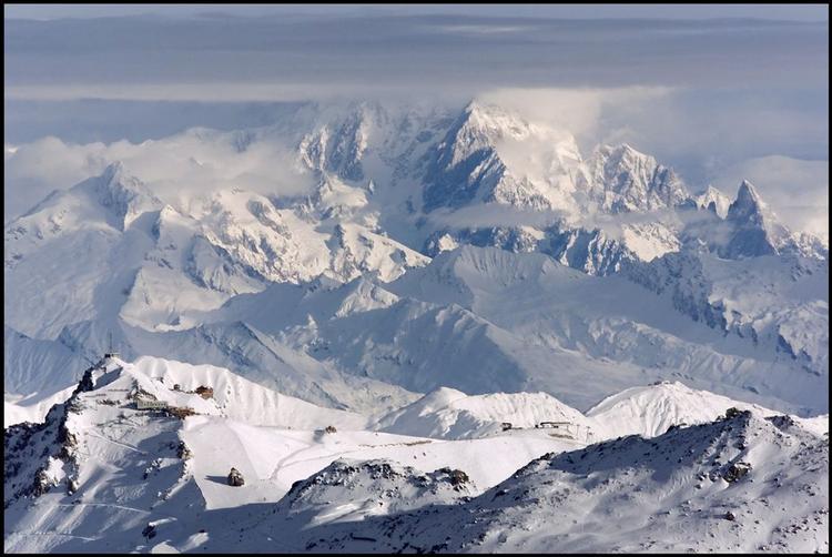 Europas højeste bjerg, Mont Blanc. 