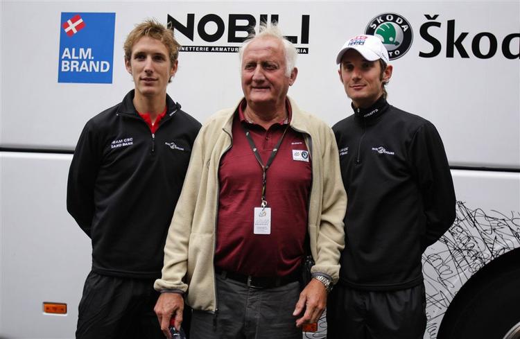 Johnny Schleck sammen med sine to sønner, Andy og Fränk. 