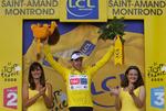 Carlos Sastre efter dagens triumf. 