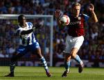Martin Laursen spillede en god kamp for Aston Villa. 