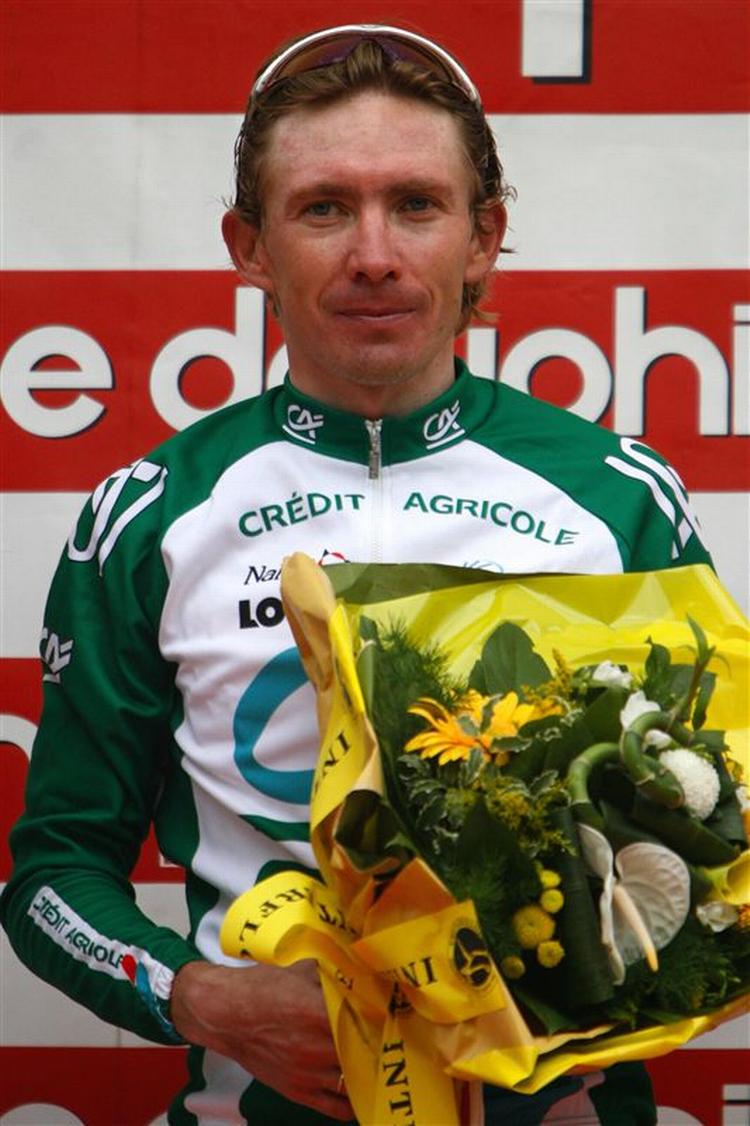 Fofonov under Dauphine Libere-løbet i sidste måned, hvor han vandt syvende etape. Arkivfoto. 