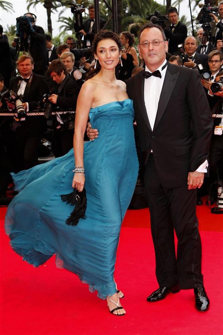 Den franske skuespiller Jean Reno og hans kone Zofia Borucka ved årets Cannes Film Festival. 