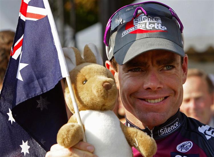 Årets nummer 2 i Tour de France, Cadel Evans, dropper enkeltstarten ved OL. Arkivfoto. 