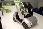 UBETALELIG. Denne Super Light Electric Sport Car fra firmaet Nice er bygget i kulfiber og har mågevingedøre - begge dele vil bidrage til en astronomisk pris. Den skal heller ikke bygges i denne form. 