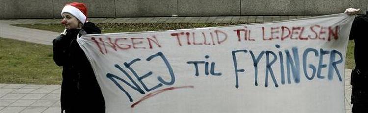 RUC-studerende protesterede sidste år mod besparelser og fyringer. Arkivfoto. 