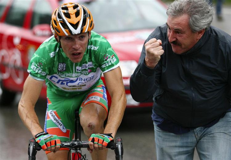 Emanuele Sella på vej mod sejren på 15. etape af Italien Rundt. Arkivfoto. 