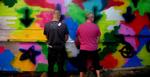 Musikken spiller, når mændene pisser på PissoirBand - Skanderborg Festivals nok sjoveste tisse-mulighed. 