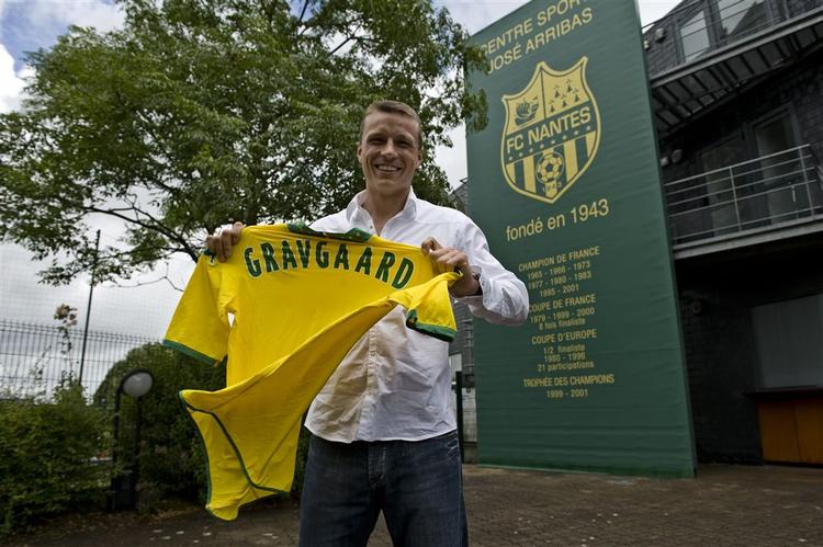 Michael Gravgaard kunne lørdag trække sin nye Nantes-trøje over hovedet i en god debutkamp for danskeren. Arkivfoto. 