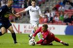 Morten Nordstrand scorede sit første mål i Superligaen i denne sæson. 