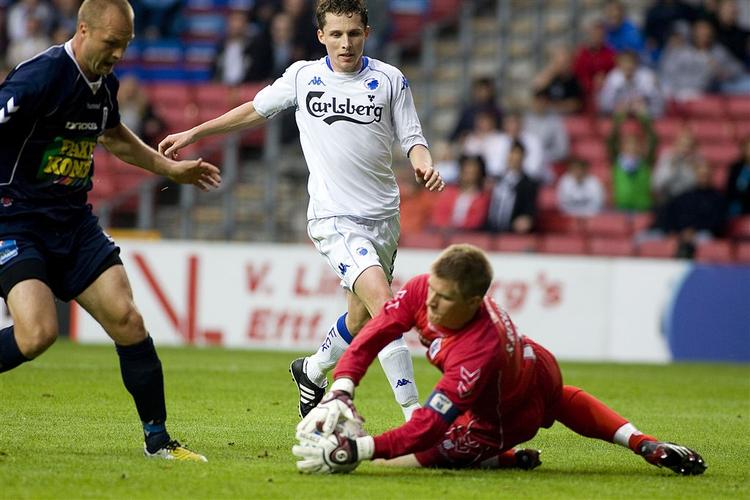Morten Nordstrand scorede sit første mål i Superligaen i denne sæson. 