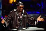 Isaac Hayes ved Rock and Roll Hall of Fame 2002. Arkivfoto. 