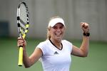Caroline Wozniacki vandt overlegent over Hantuchova