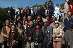 Gruppebillede af japanske turister ved Den Lille Havfrue. Arkivfoto. 