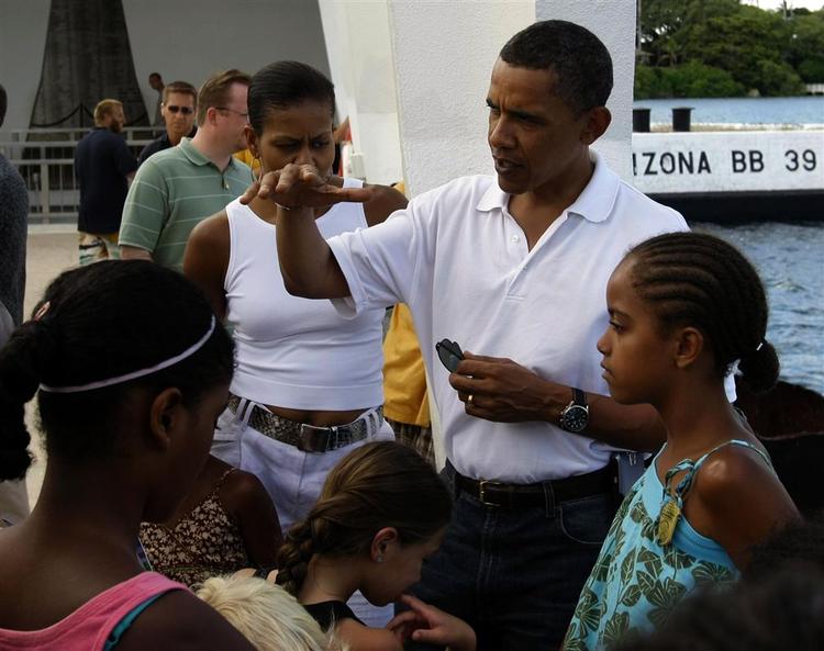 Barack Obama har holdt ferie på Hawaii. 