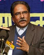 Nepals maoistleder, Pushpa Kamal Dahal, førte an i kampen mod monarkiet. Nu er han landets premierminister. Arkivfoto. 