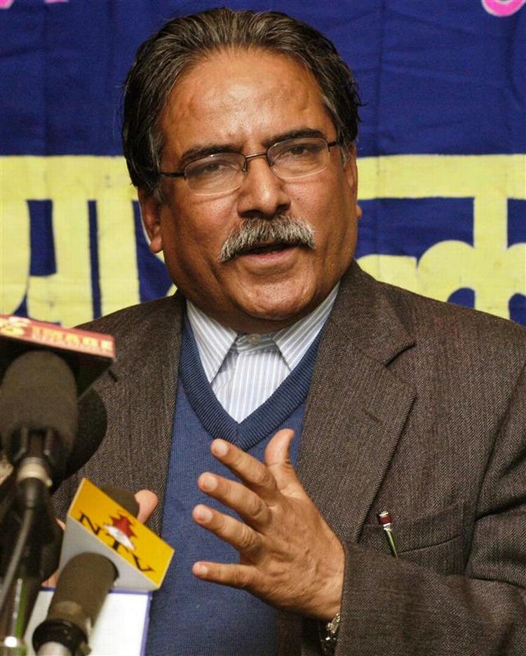 Nepals maoistleder, Pushpa Kamal Dahal, førte an i kampen mod monarkiet. Nu er han landets premierminister. Arkivfoto. 