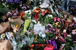 Drabsstedet i Tingbjerg ved København er blevet fyldt med blomster og hilsner efter skyderiet, der dræbte en 19-årige mand. 
