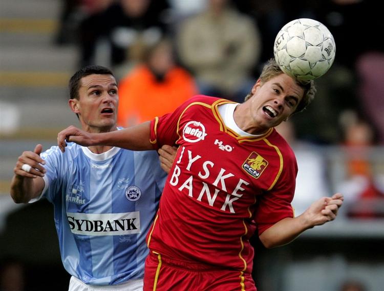 Thomas Kristensen (th.) starter hos FC København til nytår. Arkivfoto. 