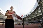 OL. Atletik Christina Scherwin i spydkast