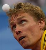 Jörgen Persson har for tredje gang spillet sig i en olympisk kvartfinale. 